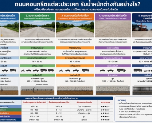 การรับน้ำหนักบนถนนคอนกรีต